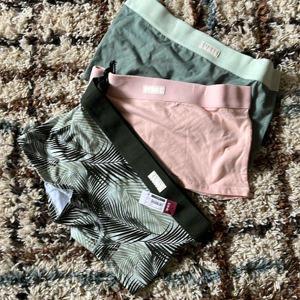 NWT 3pair boy shorts size small 4-6